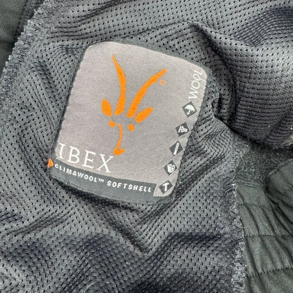 IBEX Climawool Softshell Black/Navy Outdoors Snow Ski Pants Men's Size Small